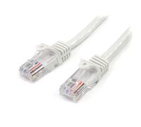 StarTech.com Cat5e Patch Cable with Snagless RJ45 Connectors - 1m White 1 m Cat5e U/UTP (UTP) RJ-45 RJ-45 White