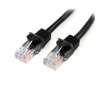 StarTech.com Cat5e Patch Cable with Snagless RJ45 Connectors - 3m Black 3 m Cat5e U/UTP (UTP) RJ-45 RJ-45 Black