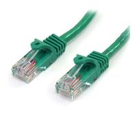 StarTech.com Cat5e Patch Cable with Snagless RJ45 Connectors - 3m Green. Cable length: 3 m Cable standard: Cat5e Cable shielding: U/UTP (UTP) Connector 1: RJ-45 Connector 2: RJ-45 Connector contacts p