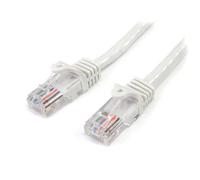 StarTech.com Cat5e Patch Cable with Snagless RJ45 Connectors - 3m White 3 m Cat5e U/UTP (UTP) RJ-45 RJ-45 White