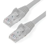 StarTech.com Cat6 Ethernet Cable - 100 ft - Gray - Patch Cable - Snagless Cat6 Cable - Long Network Cable - Ethernet Cord - Cat 6 Cable - 100ft (N6PATCH100GR)