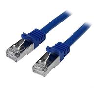 StarTech.com Cat6 Patch Cable - Shielded (SFTP) - 0.5 m Blue. Cable length: 0.5 m Cable standard: Cat6 Cable shielding: S/FTP (S-STP) Connector 1: RJ-45 Connector 2: RJ-45 Data transfer rate: 1000 Mbi