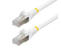 StarTech.com 5m CAT6a Ethernet Cable - White - Low Smoke Zero Halogen (LSZH) - 10GbE 500MHz 100W PoE++ Snagless RJ-45 w/Strain Reliefs S/FTP Network Patch Cord