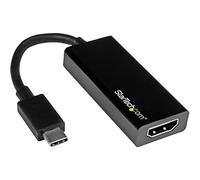 StarTech.com CDP2HD USB-C to HDMI Video Adapter Converter - 4K 30Hz - Thunderbolt 3 Compatible - USB 3.1 Type-C to HDMI Monitor Travel Dongle Black,9mmx23mmx147mm