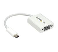 StarTech.com USB-C to VGA Adapter - White