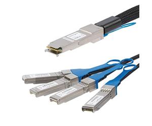 StarTech.com Cisco QSFP-4SFP10G-CU5M Compatible 5m 40G QSFP+ to 4x SFP+ Direct Attach Breakout Cable Twinax - Copper DAC 40 Gbps Low Power Passive Transceiver - Cisco Firepower C9300 (QSFP4SFP10C5)