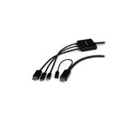 StarTech.com CMDPHD2HD 2m HDMI HDMI + Mini DisplayPort + USB C Black video cable adapter