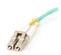 StarTech.com com Patch Cable Duplex Smoke Low Smoke Fibreglass Multimode 50/125, 2 Metres, 10 GB, LC-LC, Aqua