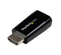 StarTech.com Compact HDMI to VGA Adapter Converter - Power Free HDMI Laptop to VGA Monitor / Projector Converter Box - 1920x1200 (HD2VGAMICRO)