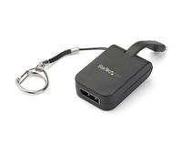 StarTech.com Compact USB C to DisplayPort 1.4 Adapter - 8K 60Hz/4K USB-C to DP Video Converter w/ Keychain Ring - USB Type-C DP Alt Mode (HBR3 HDR DSC) to DP Monitor Dongle - TB3 Compatible