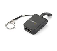 StarTech.com Compact USB C to DisplayPort 1.4 Adapter - 8K 60Hz/4K USB-C to DP Video Converter w/ Keychain Ring - USB Type-C DP Alt Mode (HBR3 HDR DSC) to DP Monitor Dongle - TB3 Compatible