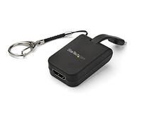 StarTech.com Compact USB C to HDMI Adapter - 4K 30Hz USB Type-C to HDMI Video Display Converter with Keychain Ring - USB-C DP Alt Mode to HDMI Monitor Dongle - Thunderbolt 3 Compatible