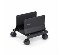StarTech.com Computer Tower Cart Rolling Mobile CPU Caddy on Wheels (Casters) Max Load 46.3lb/21kg Adjustable PC Case Mount Desktop Floor Stand Steel Dolly