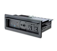 StarTech.com Conference Room Docking Station with Power/Charging; Table Connectivity Box, Universal USB-C Laptop Dock, 60W PD, 4K HDMI, USB Hub, Audio, 2X AC Outlets, 2xUSB Charge Ports, TAA