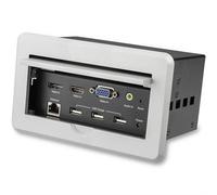 StarTech.com Conference Table Connectivity Box for A/V - 4K 3840 x 2160 pixels 1280 x 720 (HD 720) 1920 x 1080 (HD 1080) 1920 x 1200 (WUXGA) 2560 x 1600 (WQXGA) 3840 x 2160 16:9 Silver 15.2 m CE FCC T