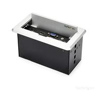 StarTech.com Conference Table Connectivity Pop up Box with AV and Data Ports - HDMI, VGA, DisplayPort to 4K HDMI Output (BOX4HDECP2)