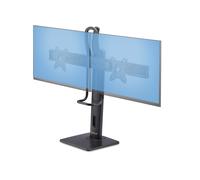 StarTech.com Crossbar Dual Monitor Desk Stand, Double 27inch Screens/VESA stand - for 2 monitors - black