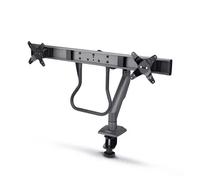StarTech.com Desk Mount Dual Monitor Arm with Crossbar, Up To 27" Displays, VESA 75x75/100x100, Max 33lb/15kg, C-Clamp, Fully Articulating, Mechanical Spring, TAA