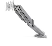 StarTech.com Desk Mount Dual Monitor Arm with USB & Audio - Desk Clamp VESA Mount for up to 32 inch Displays - 2x USB, 2x 3.5mm audio - Ergonomic Full Motion Dual Monitor Arm - Silver
