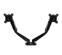 StarTech.com Desk Mount Dual Monitor Arm with USB & Audio, Desk Clamp VESA Mount