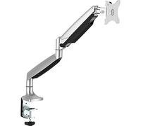 StarTech.com Desk Mount Monitor Arm - Heavy Duty Ergonomic VESA Monitor Arm - Single 9kg Display - Full Motion, Height Adjustable, Articulating - Aluminum - C-Clamp/Grommet - Silver