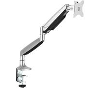 StarTech.com Desk Mount Monitor Arm - Heavy Duty Ergonomic VESA Monitor Arm - Single 9kg Display - Full Motion, Height Adjustable, Articulating - Aluminum - C-Clamp/Grommet - Silver