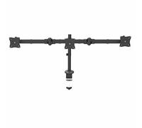 StarTech.com Desk Mount Triple Monitor Arm - Ergonomic VESA 3 Monitor Mount up to 27" - Articulating & Height Adjustable Pole Mount - Tilt/Swivel/Rotate LCD/LED Screen - Desk Clamp/Grommet