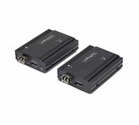StarTech.com DisplayPort KVM Extender over Fiber Optic 4K 60Hz Console Extender Kit Up to 984ft/300m (Multi-mode) with Pre-installed SFP+ Modules 3x USB HID