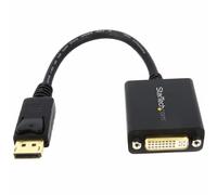 StarTech.com DisplayPort to DVI Adapter - DisplayPort to DVI-D Adapter Video Converter 1080p - DP 1.2 to DVI Monitor/Display Cable Adapter Dongle - DP to DVI Adapter - Latching DP Connector