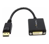 StarTech.com DisplayPort to DVI Adapter - DisplayPort to DVI-D Adapter Video Converter 1080p - DP 1.2 to DVI Monitor/Display Cable Adapter Dongle - DP to DVI Adapter - Latching DP Connector