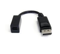 StarTech.com 6in (15cm) DisplayPort to Mini DisplayPort Cable - 4K x 2K UHD Video - DisplayPort Male to Mini DisplayPort Female Adapter Cable - DP Computer to mDP 1.2 Monitor Extension Cable