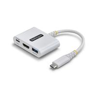 StarTech 3-in-1 USB C to HDMI Multiport Adapter with 140W PD Charging, 4K 60Hz HDMI, USB 5Gbps Hub, Power Delivery 3.2, Mini Dock for MacBook/Dell/Thinkpad/HP/iPad