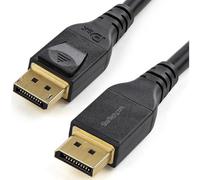 StarTech.com DP14MM4M Certified 8K DisplayPort 1.4 Cable, Black, 12ft | DP to DP Monitor Cable 4K 120Hz Male to Male Locking Gold Plated HDR