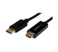 StarTech.com 3ft (1m) DisplayPort to HDMI Cable - 4K 30Hz - DisplayPort to HDMI Adapter Cable - DP 1.2 to HDMI Monitor Cable Converter - Latching DP Connector - Passive DP to HDMI Cord
