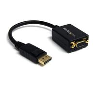 StarTech.com DisplayPort to VGA Adapter - Active DP to VGA Converter - 1080p Video - DisplayPort Certified - DP/DP++ Source to VGA Monitor Cable Adapter Dongle - Latching DP Connector
