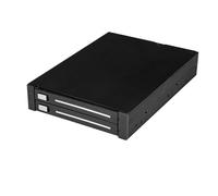 StarTech.com Dual-Bay 2.5” SATA SSD / HDD Rack for 3.5” Bay - Trayless - RAID