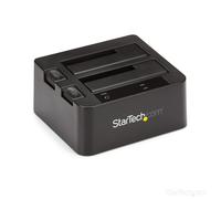 StarTech.com Dual-Bay USB 3.1 to SATA Hard Drive Docking Station, USB 3.1 (10 Gbps) Hard Drive Dock, External 2.5/3.5" SATA I/II/III SSD/HDD Docking Station, Hot-Swap Hard Drive Bay, Top-Loading