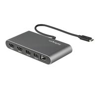 StarTech.com Thunderbolt 3 Mini Dock - Portable Dual Monitor Docking Station w/HDMI 4K 60Hz, 2x USB-A Hub (3.0/2.0), GbE - 11in/28cm Cable - TB3 Multiport Adapter - Mac/Windows