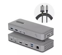 StarTech USB-C Docking Station, Dual 4K 60Hz HDMI MST Dock, 100W Power Delivery Laptop Charging, 1GbE, Driverless, Windows