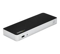 StarTech.com Dual Monitor USB C Docking Station with 60W Power Delivery for Windows Laptops - USB C to HDMI / DVI Dock - USB 3.1 Gen 1 Type C Dock w/ Charging - Thunderbolt 3 Compatible (MST30C2HHPDU)