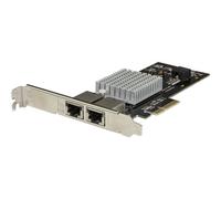 StarTech.com Dual Port 10G PCIe Network Adapter Card - Intel-X550AT 10GBASE-T PCI Express 10GbE Multi Gigabit Ethernet 5 Speed NIC 2port - network ada