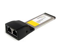 StarTech.com Dual Port ExpressCard Gigabit Laptop Ethernet NIC Network Adapter Card (EC2000S)