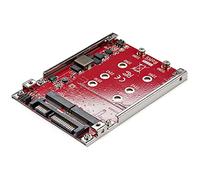 StarTech.com Dual-Slot M.2 Drive to SATA Adapter for 2.5" Drive Bay - RAID