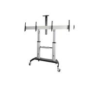 StarTech.com Dual Tv Cart For 37-60in Vesa Tvs in Black StarTech.com Black