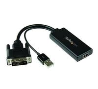 StarTech.com DVI to HDMI Video Adapter with USB Power and Audio - DVI-D to HDMI Converter - 1080p (DVI2HD)