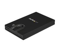 StarTech.com Biometric Enclosure - Encrypted USB 3.0 2.5" SATA Hard Drive Enclosure - Fingerprint/Password Access - 256-bit AES Data Encryption - Secure External USB 3.1 Gen 1 to HDD/SSD