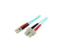 StarTech Fiber Optic Patch Cable A50FBLCSC2 - 10Gb OM3 Multimode 50/125 LC/UPC to SC/UPC LSZH 2m