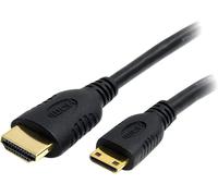 StarTech.com 2m Mini HDMI to HDMI Cable with Ethernet - 4K 30Hz High Speed Mini HDMI to HDMI Adapter Cable - Mini HDMI Type-C Device to HDMI Monitor/Display - Durable Video Converter Cord