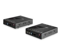 StarTech.com HDMI KVM Extender over IP Network - 4K 30Hz HDMI 2.0 and USB over IP LAN or Cat5e/Cat6 Ethernet Cable (100m/330ft) - Remote KVM Switch/Console Transmitter/Receiver Extender Kit