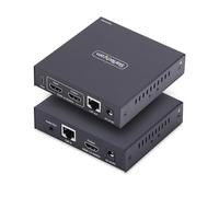 StarTech.com HDMI KVM Extender Over IP Network, 4K 60Hz, Driverless, HDMI and USB Over Ethernet/CAT6, AVoIP, Transmitter and Receiver Kit, Includes Mounting Kits
